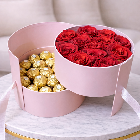 forever roses box with chocolates toronto