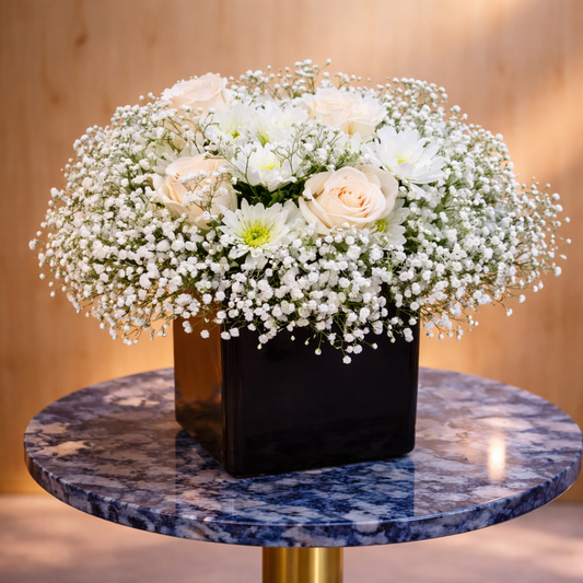 luxury white flower arrangement richmond hill delivery