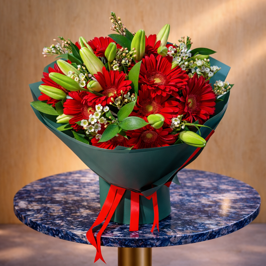 birthday bouquet colorful gerberas luxury floral design