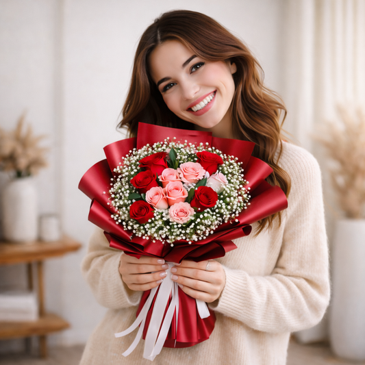Same day flower delivery Toronto colorful romantic bouquet