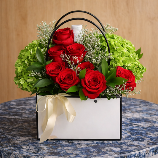 nniversary flower bouquet delivery Toronto GTA with elegant red roses