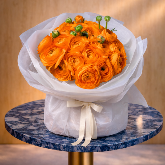 Luxury white ranunculus flowers same day delivery Mississauga