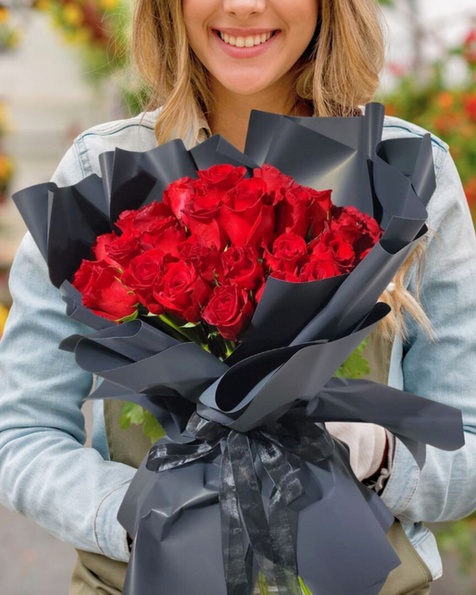 luxury red roses bouquet same day flower delivery