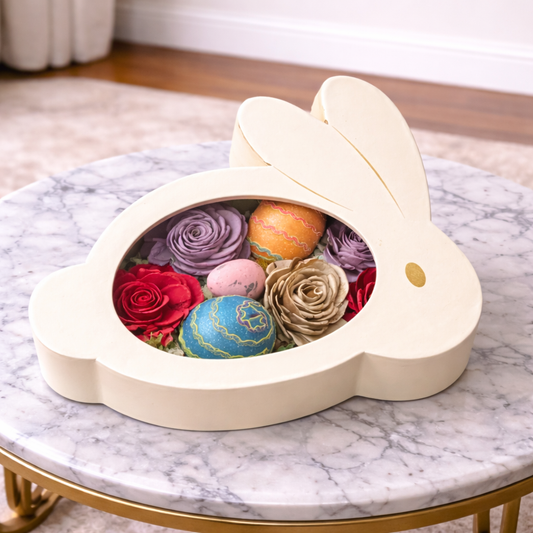 same day flower delivery Toronto bunny shaped gift box with roses