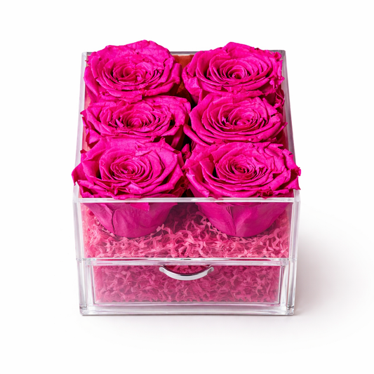 Endless Grace preserved roses box with six pink roses same day flower delivery Toronto GTA