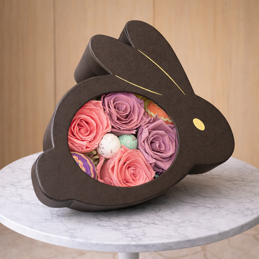 spring flower delivery Toronto bunny shaped flower arrangement luxury