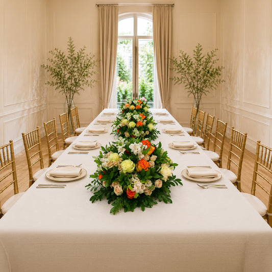 Flower centerpiece Toronto displayed on luxury event table