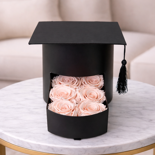 Graduation flower box Toronto with roses
