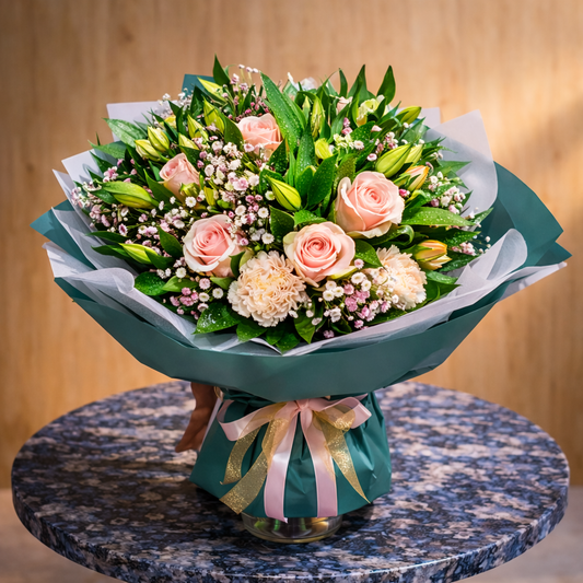 Pink birthday flower bouquet Toronto same day flower delivery Mississauga and Richmond Hill