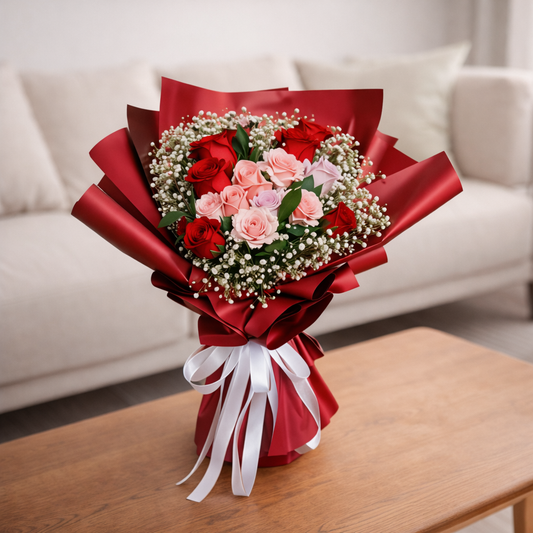 ame day flower delivery Toronto GTA colorful romantic bouquet