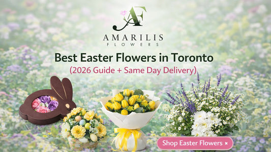 Best Easter flowers in Toronto featuring spring bouquets and same day flower delivery by Amarilis Flowers