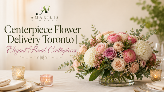Elegant floral centerpiece for same day flower delivery Toronto and GTA