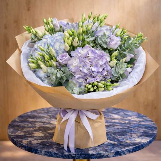 romantic lavender birthday flowers Toronto GTA arrangement