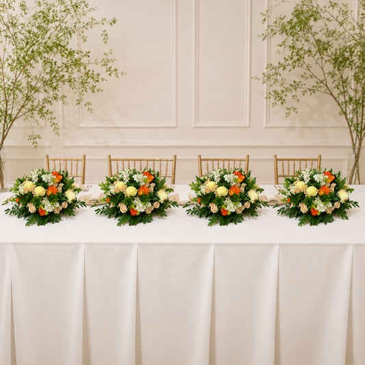 Elegant flower centerpiece Toronto for wedding reception table