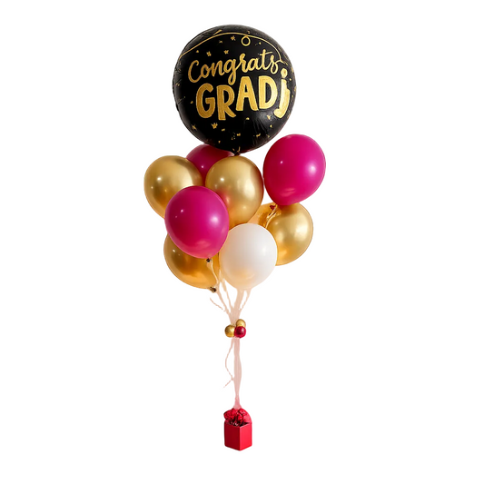 Luxury Graduation Balloon Bouquet Delivery helium balloons
