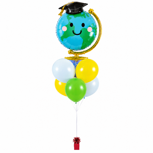 Graduation Globe Balloon Bouquet luxury graduation balloon arrangement