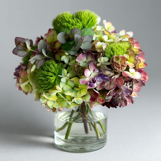 Luxury hydrangea centerpiece designed for flower delivery Toronto and GTA