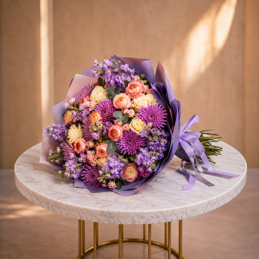 Lavender Sorbet Flower Bouquet same day flower delivery Toronto