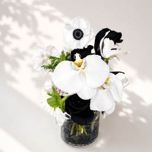 Moonlight Bloom luxury floral centerpiece handcrafted with fresh flowers for same-day delivery in Toronto.