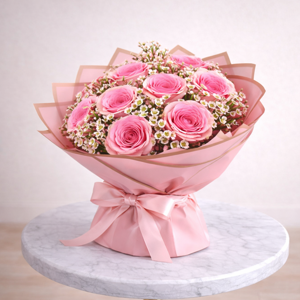Pink Rose Bouquet Toronto | Elegant Romantic Flowers – Amarilis