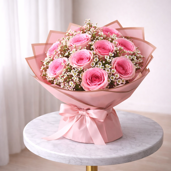 Pink Rose Bouquet Toronto | Elegant Romantic Flowers – Amarilis