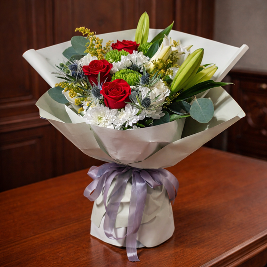 White floral arrangement Toronto GTA