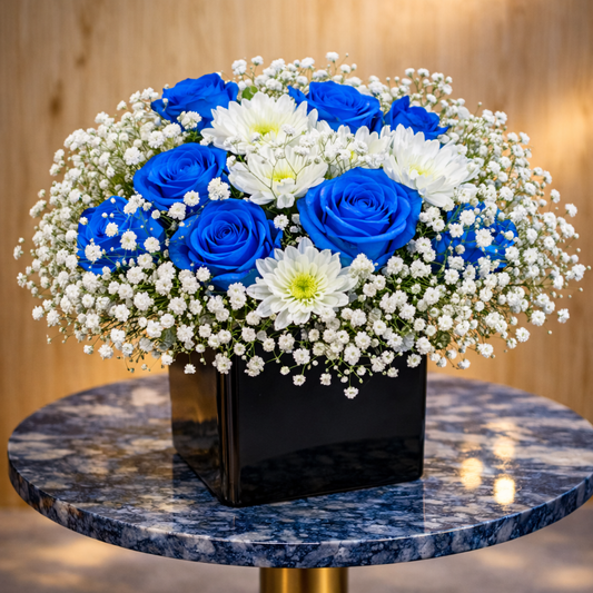 white flower arrangement close up texture