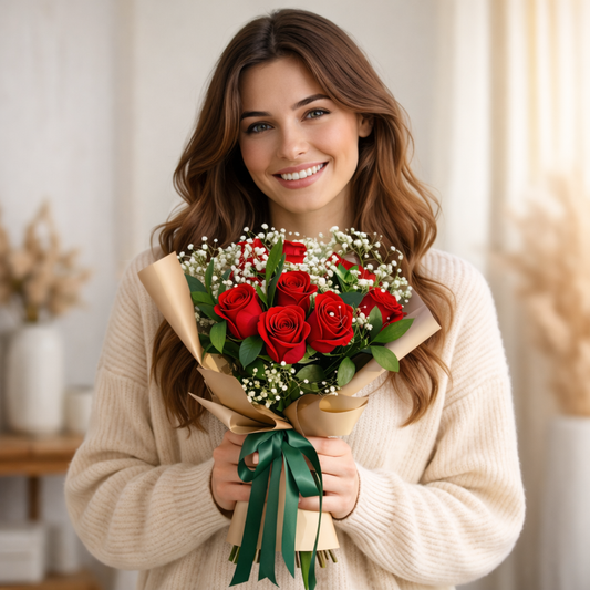 Same day flower delivery Toronto GTA red roses bouquet