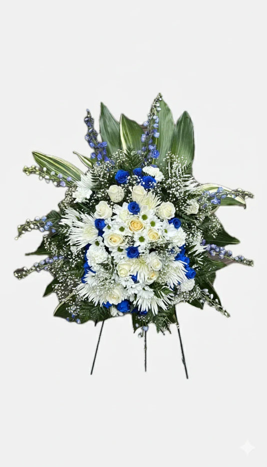 Funeral flower delivery Toronto GTA with elegant white blooms
