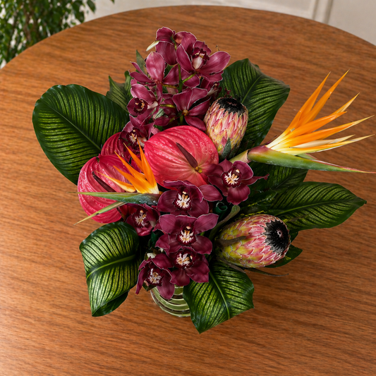 tropical flower arrangement Toronto premium flowers GTA
