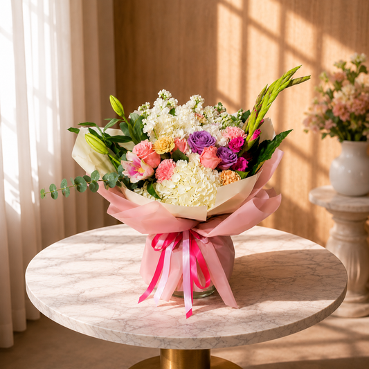 Vivid Horizon bouquet with same day flower delivery Toronto GTA.