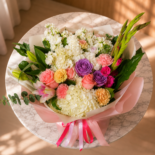 Vivid Horizon bouquet ready for Toronto flower delivery.