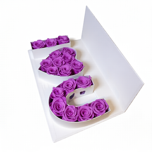 White everlasting roses luxury box Toronto – preserved roses same day delivery